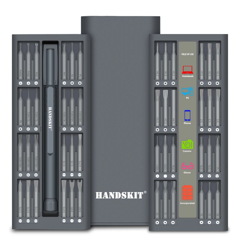 Handskit 49 in 1 Precision Screwdriver Set magnet Repair Electronics Screwdriver Set Electronics Repair Tool Kit
Handskit 49 in 1 Precision Screwdriver Set magnet Repair Electronics Screwdriver Set Electronics Repair Tool Kit