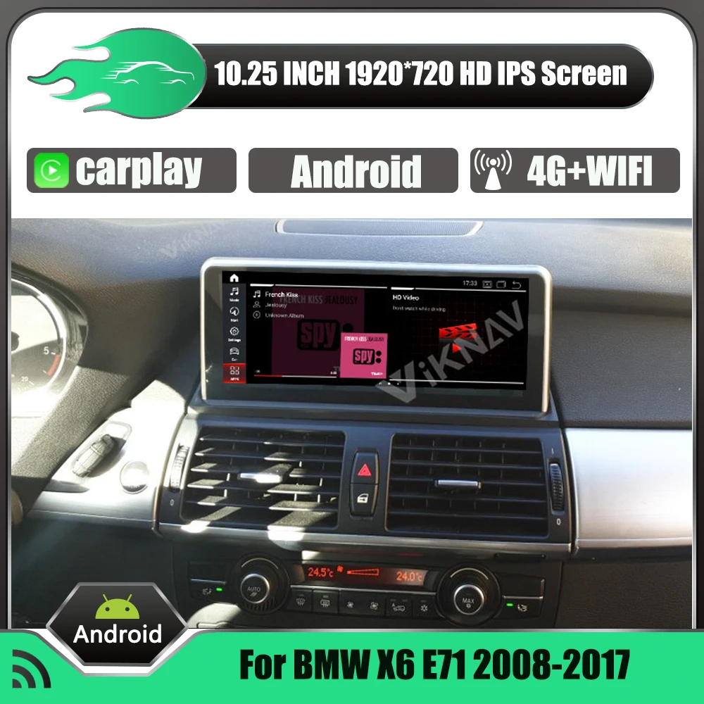 10.25 inch Android radio FOR BMW X6 E71 2008-2017 CCC CIC NBT car GPS navigation stereo receiver DVD multimedia player
10.25 inch Android radio FOR BMW X6 E71 2008-2017 CCC CIC NBT car GPS navigation stereo receiver DVD multimedia player