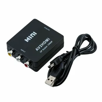 Projector RCA to HDMI Converter 1080P Full HD RCA/AV to HDMI Mini Converter Adapter For PS3 PS2 SKY HDTV AV Adapter Connectors
Projector RCA to HDMI Converter 1080P Full HD RCA/AV to HDMI Mini Converter Adapter For PS3 PS2 SKY HDTV AV Adapter Connectors