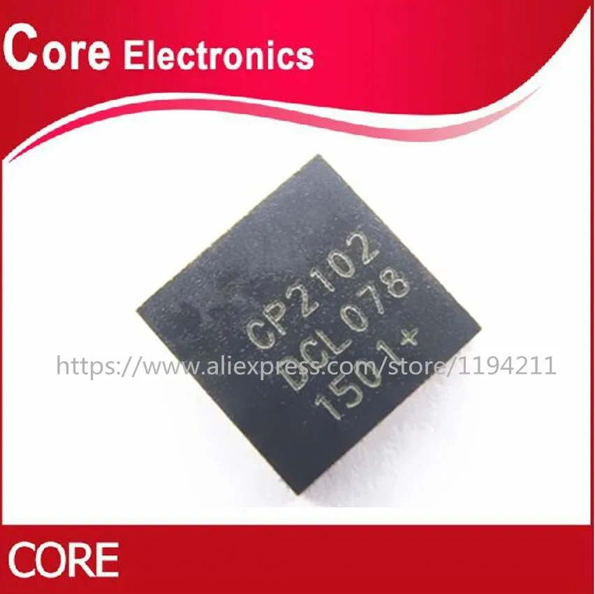 100PCS CP2102 CP2102-GMR QFN-28 SINGLE-CHIP USB TO UART BRIDGE | Электронные компоненты и принадлежности