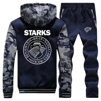 House Starks Mens 2 Piece Sets Game Of Thrones Male Thick Tracksuit Coat Streetwear Jackets Hip Hop Warm Sweatpants Men Clothing 
House Starks Mens 2 Piece Sets Game Of Thrones Male Thick Tracksuit Coat Streetwear Jackets Hip Hop Warm Sweatpants Men Clothing