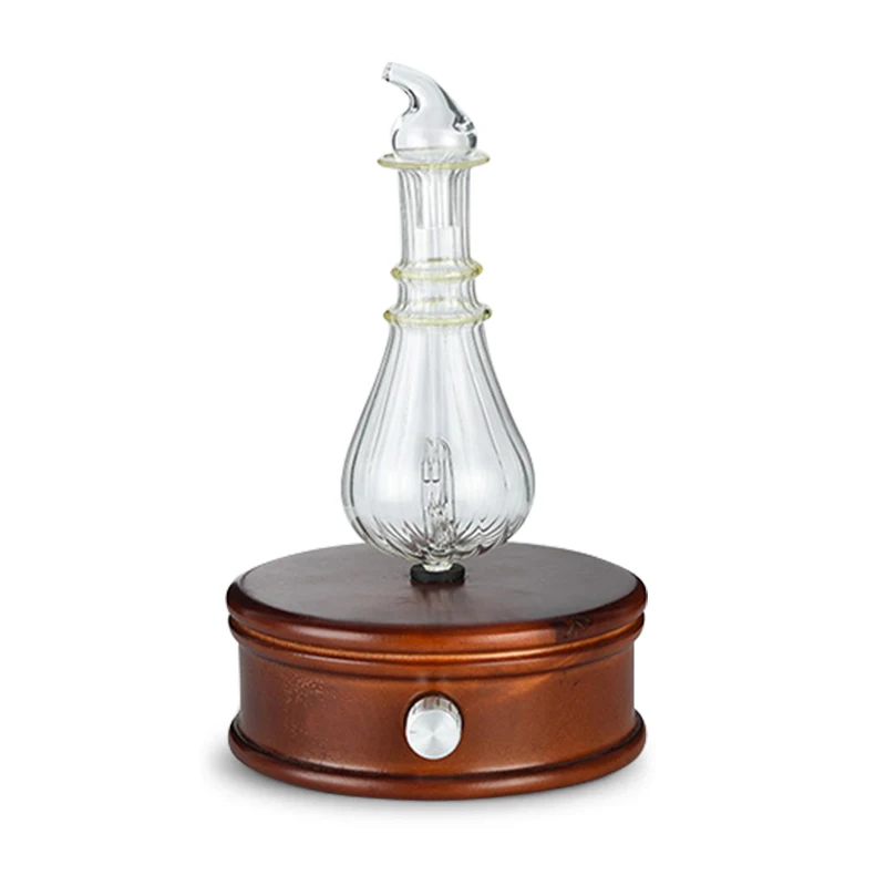 Waterless Essential Oil Diffuser Wood And Glass Aromatherapy Diffuser Aroma Difusor Essential Oil Nebulizer For Home