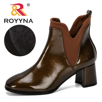 ROYYNA 2019 New Designer Shiny Microfiber Winter Shoes Woman Spuare Toe High Heels Ankle Boots Female Botas Zapatos Mujer Trendy
ROYYNA 2019 New Designer Shiny Microfiber Winter Shoes Woman Spuare Toe High Heels Ankle Boots Female Botas Zapatos Mujer Trendy