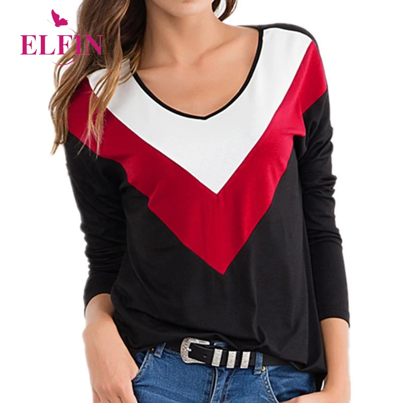 Autumn Women Tshirt Long Sleeve Striped Patchwork Tee Shirt Femme O-neck Harajuku Casual T-shirt Plus Size 5XL SJ3903R
Autumn Women Tshirt Long Sleeve Striped Patchwork Tee Shirt Femme O-neck Harajuku Casual T-shirt Plus Size 5XL SJ3903R