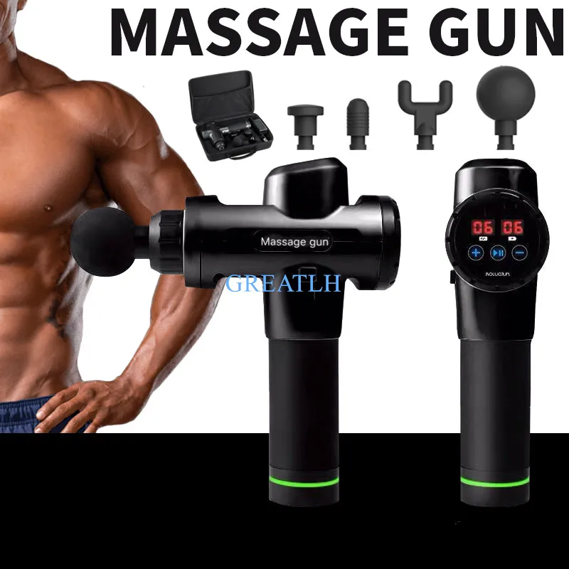 2500 mAh Muscle Massage Gun Muscle Pain Massage Machine Tissue Massager Therapy Gun 4Heads LCD touch screen Model
2500 mAh Muscle Massage Gun Muscle Pain Massage Machine Tissue Massager Therapy Gun 4Heads LCD touch screen Model