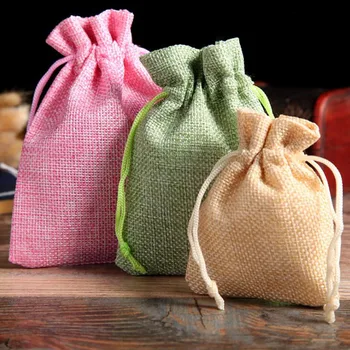 1pc Handmade Natural Burlap Linen Drawstring Gift Bags Favor Wedding Christmas Gift Bag Jewelry Packaging Bags&Pouches
1pc Handmade Natural Burlap Linen Drawstring Gift Bags Favor Wedding Christmas Gift Bag Jewelry Packaging Bags&Pouches