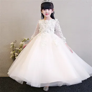 2~14Years Children Girls Elgeant White Birthday Wedding Party Princess Lace Flowers Fluffy Dress Kids Piano Costumes Dress Wear 
2~14Years Children Girls Elgeant White Birthday Wedding Party Princess Lace Flowers Fluffy Dress Kids Piano Costumes Dress Wear