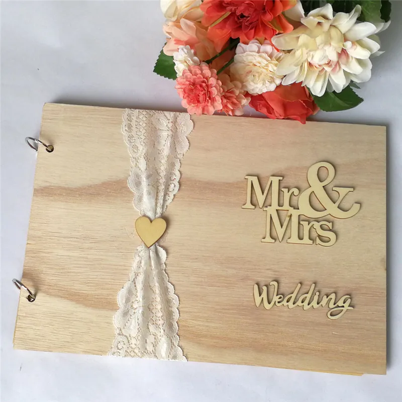 1 pc Wooden Wedding Message Book Notebook Wooden Wedding Album Notebook Creative Crafts
1 pc Wooden Wedding Message Book Notebook Wooden Wedding Album Notebook Creative Crafts