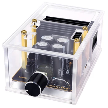 TDA7377 Digital Amplifier o Board 2X30W Stereo Class AB Amplificator for 4-8 Ohm Speaker DC9-18V with Acrylic Shell 
TDA7377 Digital Amplifier o Board 2X30W Stereo Class AB Amplificator for 4-8 Ohm Speaker DC9-18V with Acrylic Shell