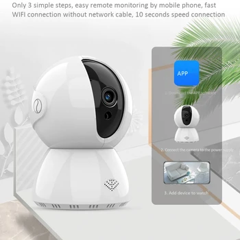 Wireless Network Camera Wifi Mobile Phone Remote HD Smart Home Surveillance Camera Eu Plug
Wireless Network Camera Wifi Mobile Phone Remote HD Smart Home Surveillance Camera Eu Plug