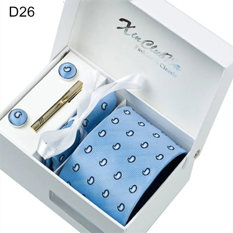 7CM Tie Waterproof With Gift Box Handmade Silkpolyester 4pcs In One Handkerchief Clip Tie Cufflink Men Suit Neck Tie Light Blue
7CM Tie Waterproof With Gift Box Handmade Silkpolyester 4pcs In One Handkerchief Clip Tie Cufflink Men Suit Neck Tie Light Blue
