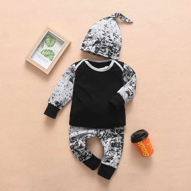 2019 New Winter Newborn Baby Girls Boys Cotton Clothes Printed T-shirt Shirts+Pants+Hat 3PCS Outfits Set Baby Clothing Sets
2019 New Winter Newborn Baby Girls Boys Cotton Clothes Printed T-shirt Shirts+Pants+Hat 3PCS Outfits Set Baby Clothing Sets