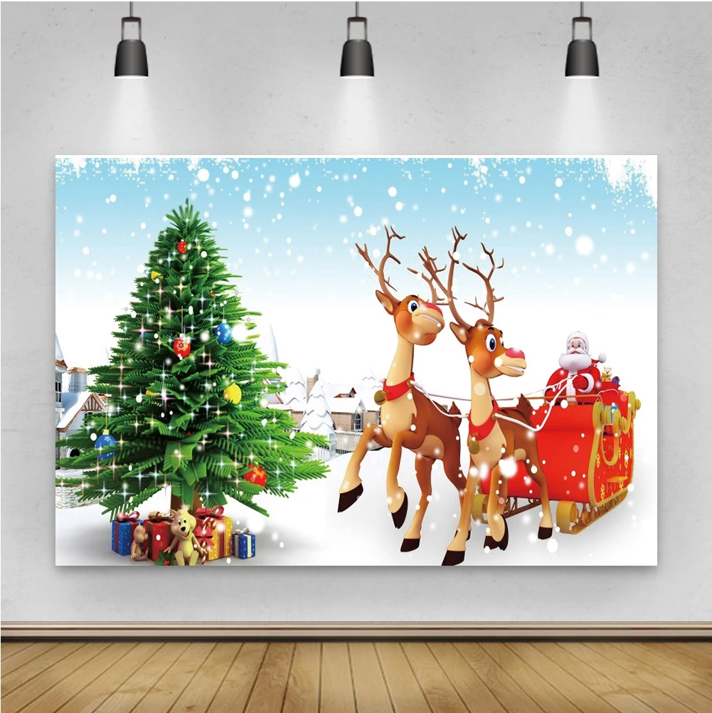 Laeacco Cartoon Christmas Background Baby Room Decor Santa Claus Sleigh Tree Gift Photographic Photo Backdrop For Photo Studio
Laeacco Cartoon Christmas Background Baby Room Decor Santa Claus Sleigh Tree Gift Photographic Photo Backdrop For Photo Studio