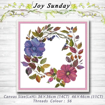 Wreath flower decor Patterns dmc 14CT 11CT Counted Cross Stitch Sets embroidery sets Needlework kits Home decor
Wreath flower decor Patterns dmc 14CT 11CT Counted Cross Stitch Sets embroidery sets Needlework kits Home decor