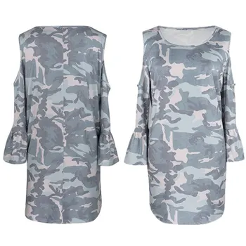Europe and the United States Women's Leopard Camouflage Knot Hollow Shoulder Short Sleeve T-Shirts
Europe and the United States Women's Leopard Camouflage Knot Hollow Shoulder Short Sleeve T-Shirts