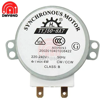 New AC 220V-240V CW/CCW Microwave Turntable Glass Plate Tray Synchronous Motor TYJ50-8A7 Vertical Turntable Motor d shafted 7
New AC 220V-240V CW/CCW Microwave Turntable Glass Plate Tray Synchronous Motor TYJ50-8A7 Vertical Turntable Motor d shafted 7