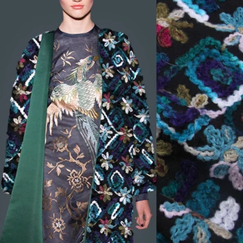 140CM Wide 500G/M Weight Blue Black Knitted Mohair & Acrylic & Viscose Fabric for Autumn Winter Coat Jacket E1164
140CM Wide 500G/M Weight Blue Black Knitted Mohair & Acrylic & Viscose Fabric for Autumn Winter Coat Jacket E1164