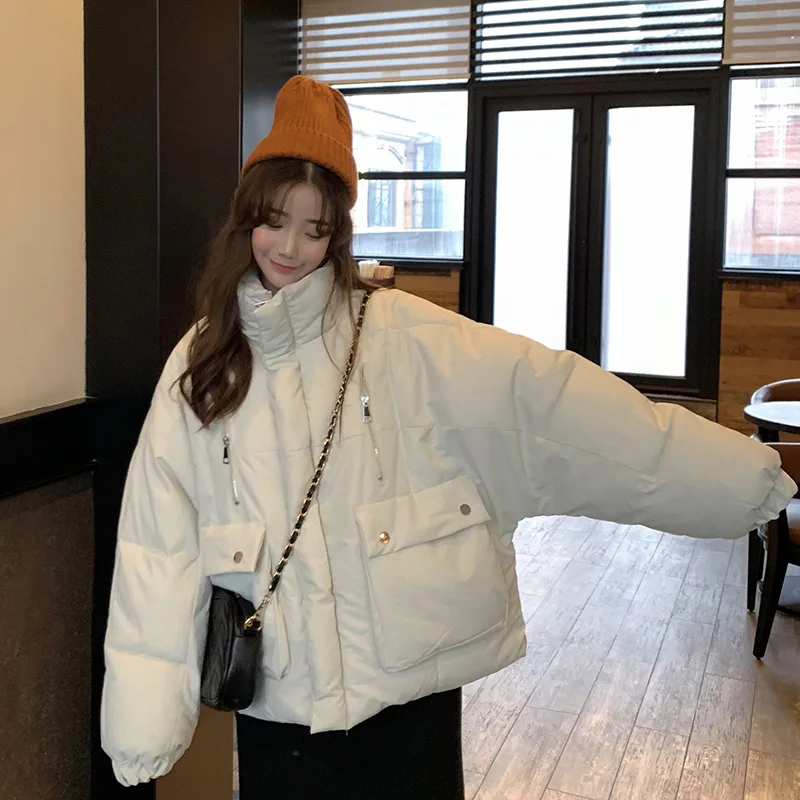 Photo Shoot Autumn And Winter 2019 New Style CHIC Loose-Fit Short-height BF Style Stand Collar Zipper Fashion Long Sleeve Cotton
Photo Shoot Autumn And Winter 2019 New Style CHIC Loose-Fit Short-height BF Style Stand Collar Zipper Fashion Long Sleeve Cotton