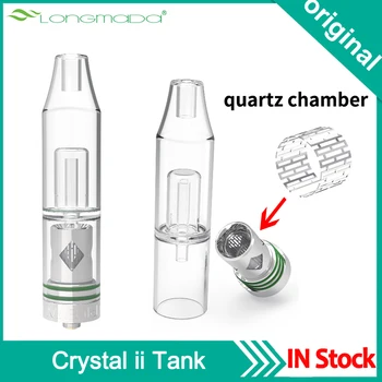 Upgraded Glass Atomizer Original Longmada Crystal ii Tank Fence System Quartz Heating Coil Atomizer For Oil Wax Vaporizer
Upgraded Glass Atomizer Original Longmada Crystal ii Tank Fence System Quartz Heating Coil Atomizer For Oil Wax Vaporizer