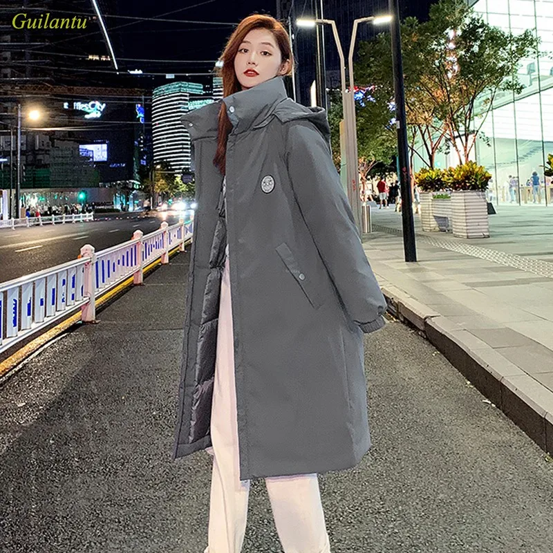 Фото Зимний пуховик для женщин толстое хлопковое Стеганое пальто женская мода