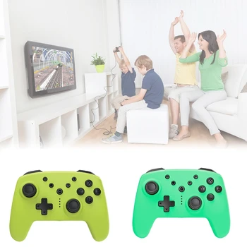 Wireless Gamepad for N-Switch Pro NS Pro Game Joysticks Controller with 6-Axis Handle 3.5mm AUX(Green)
Wireless Gamepad for N-Switch Pro NS Pro Game Joysticks Controller with 6-Axis Handle 3.5mm AUX(Green)