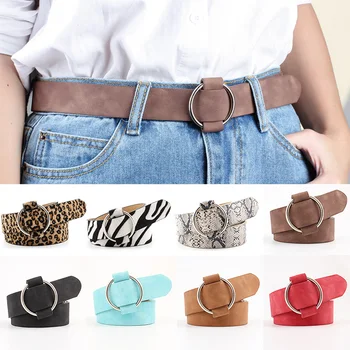 Fashion Women Leather Belt Newest Round Buckle Belts Female Leisure Jeans Wild Without Pin Metal Buckle Women Strap Waist Belts
Fashion Women Leather Belt Newest Round Buckle Belts Female Leisure Jeans Wild Without Pin Metal Buckle Women Strap Waist Belts