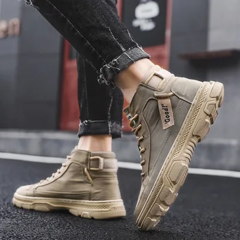 male round head Martin boots breathable canvas leisure men's boots with lace-up in the men's shoes factory direct sale
male round head Martin boots breathable canvas leisure men's boots with lace-up in the men's shoes factory direct sale