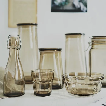 Multi Function Kitchen Sealed Can Glass Bottle Grains Bottle Transparent Storage sealed cans sugar bowl glass tableware
Multi Function Kitchen Sealed Can Glass Bottle Grains Bottle Transparent Storage sealed cans sugar bowl glass tableware