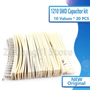 1210 SMD Capacitor assorted kit ,10values*20pcs=200pcs 100nF~100uF Samples Kit electronic diy kit Free shipping
1210 SMD Capacitor assorted kit ,10values*20pcs=200pcs 100nF~100uF Samples Kit electronic diy kit Free shipping