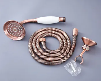 Antique Red Copper Bathroom Telephone Shape Hand Spray Handheld Shower head 1.5m Hand Held Shower Head Hose +Wall Bracket Lhh131
Antique Red Copper Bathroom Telephone Shape Hand Spray Handheld Shower head 1.5m Hand Held Shower Head Hose +Wall Bracket Lhh131