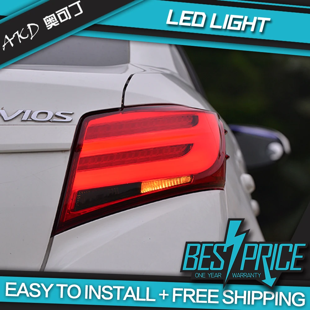 AKD Car Styling for Toyota Vois Tail Lights 2014-2016 Yaris Sedan LED Tail Lamp LED DRL Brake Signal Reverse auto Accessories
AKD Car Styling for Toyota Vois Tail Lights 2014-2016 Yaris Sedan LED Tail Lamp LED DRL Brake Signal Reverse auto Accessories