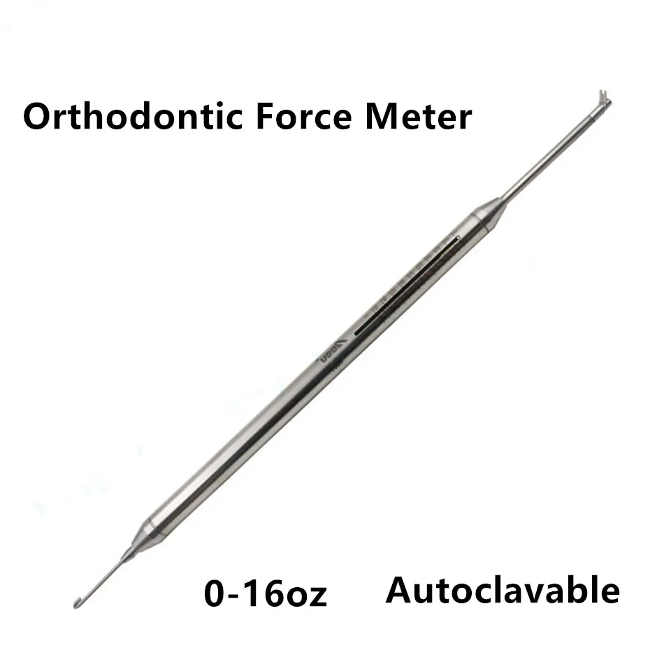 

Dental Oral Gauge Orthodontic Force Dynamometer Tension Stress Meter Ruler Brace Elastics Bracket Rubber Bands 3.5oz 4.5oz 6.5oz