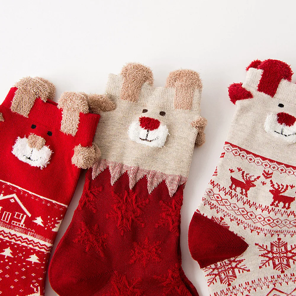 Christmas Women Cotton Socks Multi-Color Women's Winter Socks Funny Cute Breathable Socks
Christmas Women Cotton Socks Multi-Color Women's Winter Socks Funny Cute Breathable Socks
