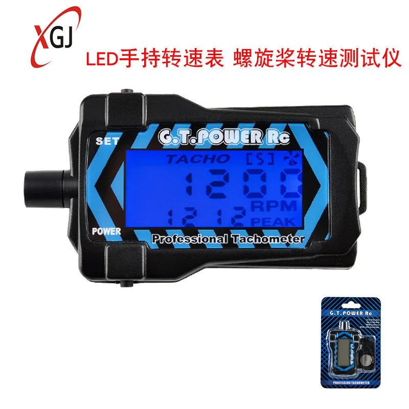 New Style G. Sleeves POWER Guangtai 2-9 Leaf LED Hand-Held Speedometer Propeller Revolving Speed Tester with Lanyard
New Style G. Sleeves POWER Guangtai 2-9 Leaf LED Hand-Held Speedometer Propeller Revolving Speed Tester with Lanyard