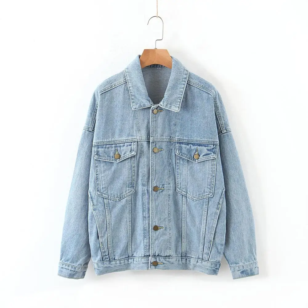 Jeans Jacket Women loose oversize spring Autumn Street Style denim jacket coat 2020 new autumn pocket Ladies Long Sleeve Coat
Jeans Jacket Women loose oversize spring Autumn Street Style denim jacket coat 2020 new autumn pocket Ladies Long Sleeve Coat