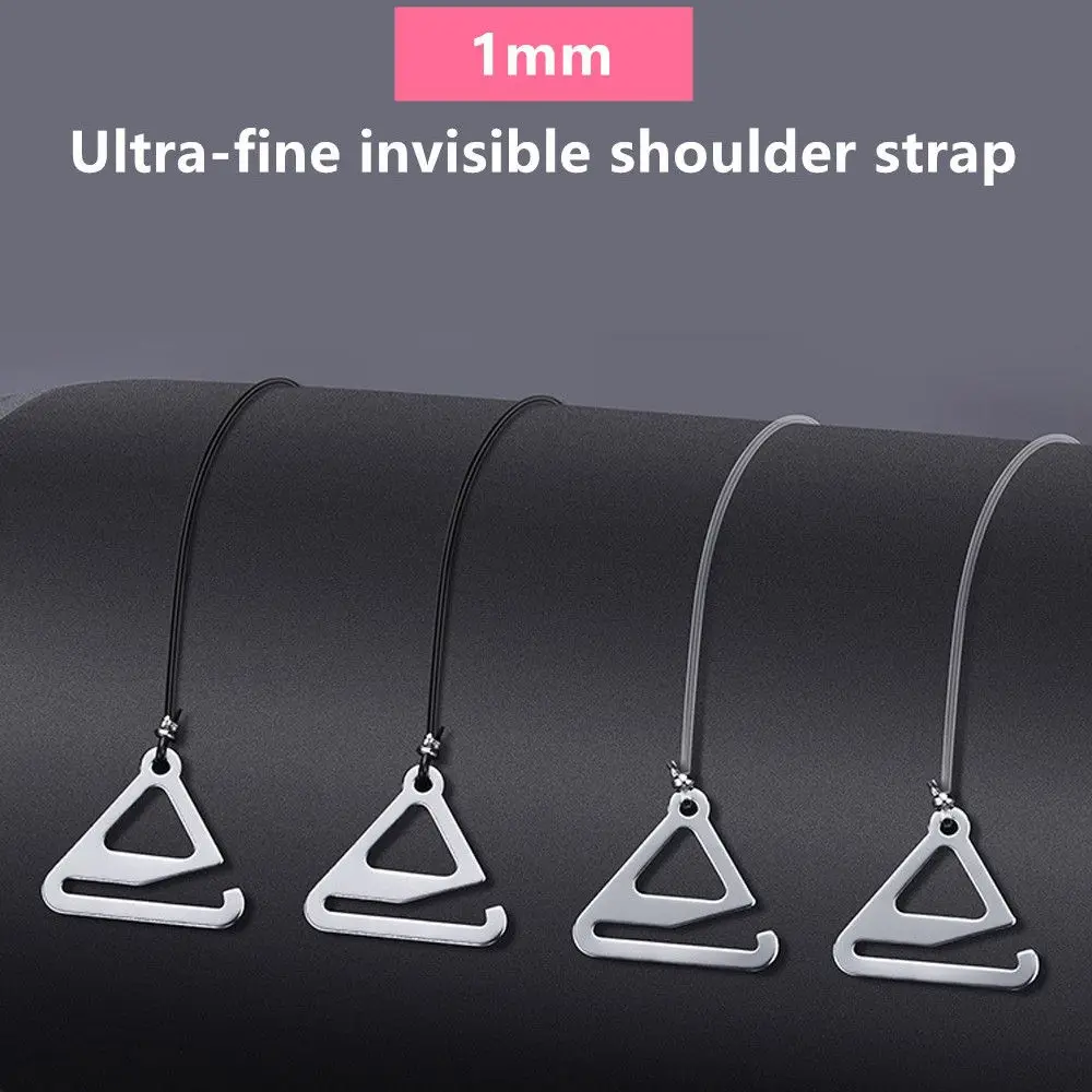 

1Pair Women Adjustable All Match Transparent Bra Strap Dress Underwear Accessories Invisible Straps