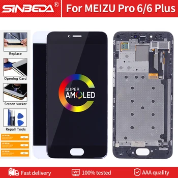 5.7" AMOLED Original LCD For MEIZU Pro 6 Plus LCD Display Touch Screen With Frame Digitizer Repair Parts For MEIZU Pro 6 LCD
5.7" AMOLED Original LCD For MEIZU Pro 6 Plus LCD Display Touch Screen With Frame Digitizer Repair Parts For MEIZU Pro 6 LCD