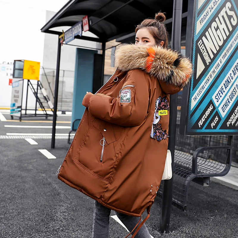 2019 Autumn & Winter New Style Versatile Loose And Plus-sized down Jacket Cotton-padded Clothes Embroidered Students Mid-length
2019 Autumn & Winter New Style Versatile Loose And Plus-sized down Jacket Cotton-padded Clothes Embroidered Students Mid-length