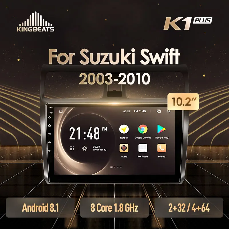 KingBeats Android 8.1 Octa-Core head unit 4G in Dash Car Radio Multimedia Video Player Navigation GPS For Suzuki Swift 3 2003-2010 no dvd 2 din Double Din Android Car Stereo 2din DDR4 2G RAM 32G ROM / 4+64G
KingBeats Android 8.1 Octa-Core head unit 4G in Dash Car Radio Multimedia Video Player Navigation GPS For Suzuki Swift 3 2003-2010 no dvd 2 din Double Din Android Car Stereo 2din DDR4 2G RAM 32G ROM / 4+64G