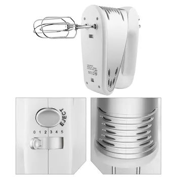 EU Plug Electric 5-Speed Handheld Mixer with Turbo Home Cake Dough Blender with Dough Hooks Storage Case Cream Foamy Machine
EU Plug Electric 5-Speed Handheld Mixer with Turbo Home Cake Dough Blender with Dough Hooks Storage Case Cream Foamy Machine