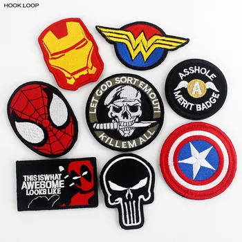8 pcs Mixed Spiderman Patches Badges Hook Loop Skull Emblem Super Hero Stickers For Uniform Backpack Decoration
8 pcs Mixed Spiderman Patches Badges Hook Loop Skull Emblem Super Hero Stickers For Uniform Backpack Decoration
