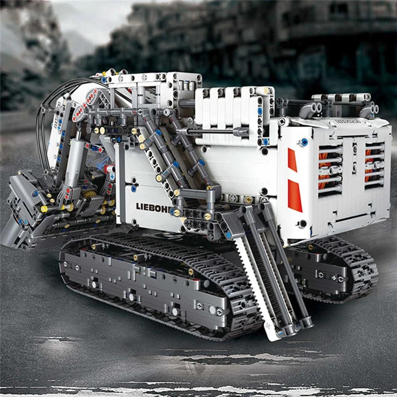 4062+PCS Compatible With LegoINGlys Excavator Building Blocks Remote Control Blocks Engineering Vehicle Trucks Bricks Child Toy (1)