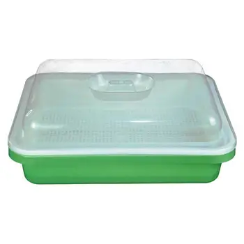 Seed Sprouter Tray BPA Free PP Soil-Free Big Capacity Healthy Wheatgrass Grower with Cover Seedling Tray Sprout Plate Hydroponic
Seed Sprouter Tray BPA Free PP Soil-Free Big Capacity Healthy Wheatgrass Grower with Cover Seedling Tray Sprout Plate Hydroponic