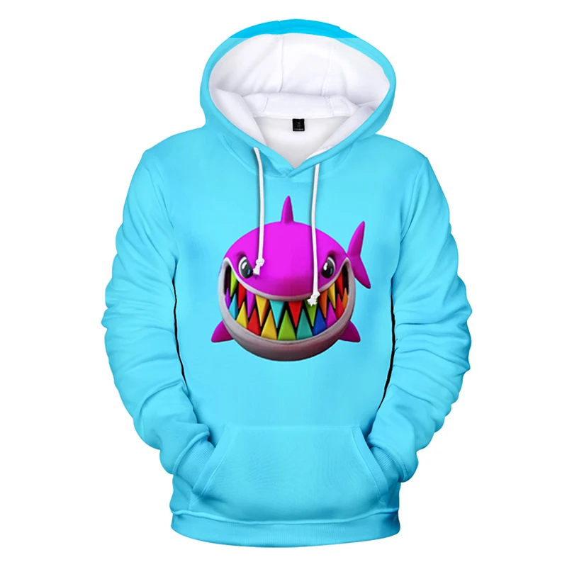 

Fashion Rainbow Shark Cartoon Cool 3d Hoodies Pullover Men Women Hoodie Hoody Tops Pocket Long Sleeve 3D Hood Hooded Sweatshirts