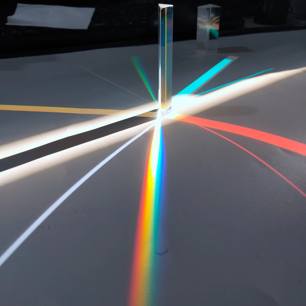1pcs Optical Glass Right Angle Reflecting Triangular Prism For Teaching Light Spectrum Rainbow prism
1pcs Optical Glass Right Angle Reflecting Triangular Prism For Teaching Light Spectrum Rainbow prism