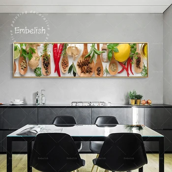 Embelish Hot Herbs Grains Spice Modern Kitchen Home Decor Pictures Food Large Wall Art Posters HD Canvas Restaurant Oil Painting
Embelish Hot Herbs Grains Spice Modern Kitchen Home Decor Pictures Food Large Wall Art Posters HD Canvas Restaurant Oil Painting