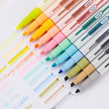 Monami Essenti Soft Pastel Color Highlighter Pen Fluorescent Marker Liner for Drawing Painting School Art Design Supplies A6551
Monami Essenti Soft Pastel Color Highlighter Pen Fluorescent Marker Liner for Drawing Painting School Art Design Supplies A6551