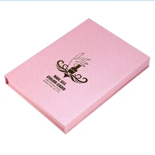 120 팁 컬러 차트 디스플레이 북 uv 젤 폴란드어 네일 아트 도구 매니큐어, 120 디스플레이 핑크(China)