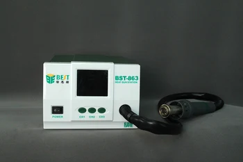 Hot Air Gun Desoldering Station BST-863 Digital Display LCD Touch Thermostat Anti-static Welding Station
Hot Air Gun Desoldering Station BST-863 Digital Display LCD Touch Thermostat Anti-static Welding Station