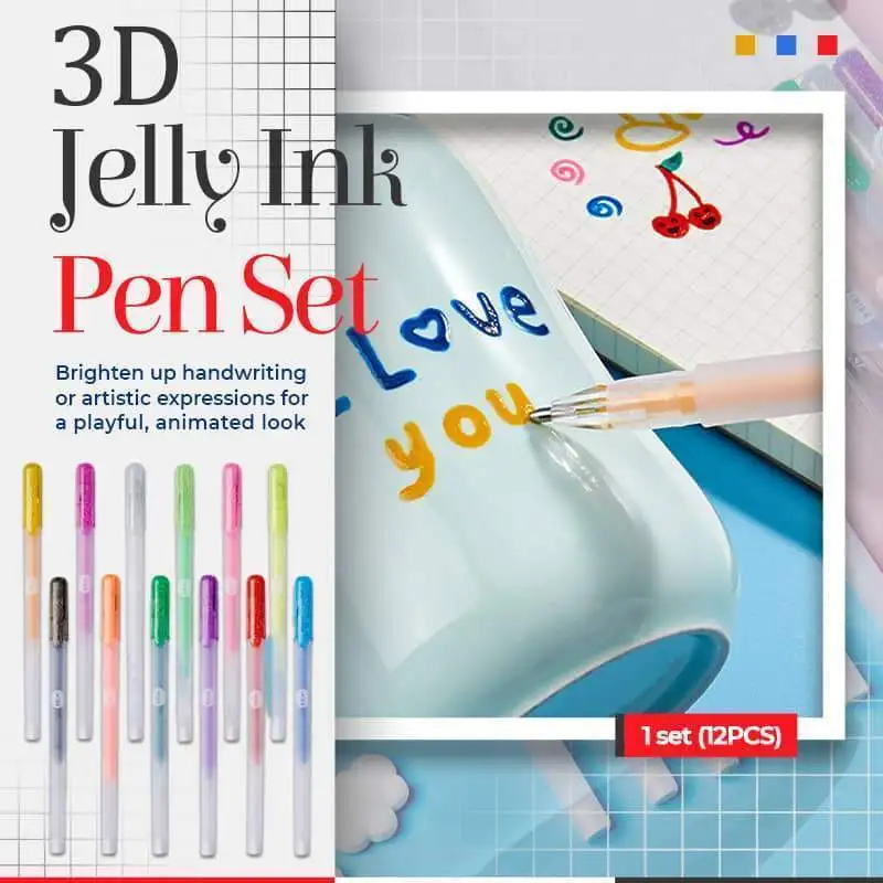 3D Glossy Jelly Ink Pen Fine-Gel-Pen Extra Office-Supply Gift Signature Promotional Quick-Dry School Liquid Office Fast-Dry Writ
3D Glossy Jelly Ink Pen Fine-Gel-Pen Extra Office-Supply Gift Signature Promotional Quick-Dry School Liquid Office Fast-Dry Writ